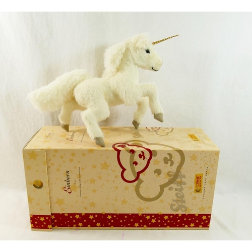 290 - A modern limited edition Steiff unicorn, with ear tag and certificate numbered 00366 (of 1500), 31cm... 