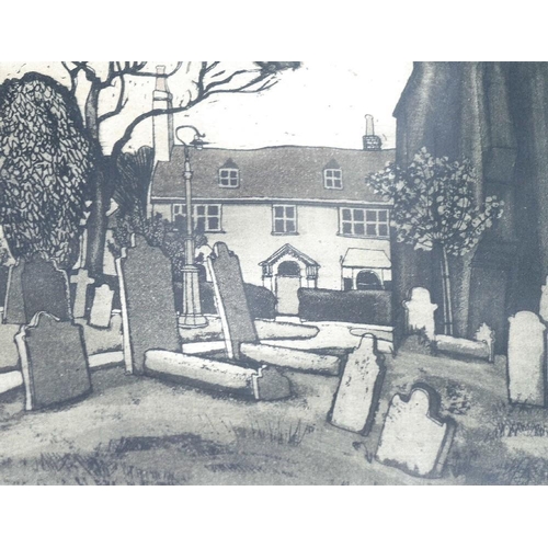 348 - Graham Clarke (b.1941), two limited edition prints entitled 'Old Vicarage, Rye' and  'Windmill, Rye'... 