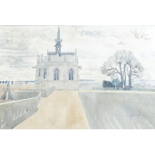 359 - John Doyle (b.1928), 'The Chapel of St. Hubert, Amboise', watercolour', signed and dated 1975 lower ... 