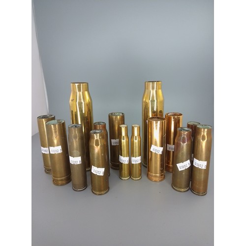 Collection of Inert Brass Artillery Shell Cases – Various Sizes and ...