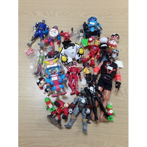 22 assorted action figures