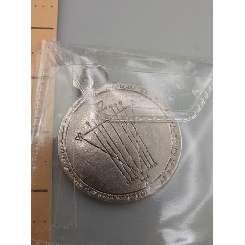 4 - Pewter talisman pendant designed to bring good fortune