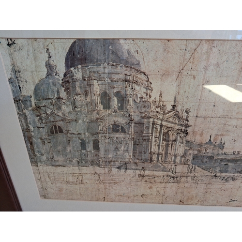 13 - Large print in wooden frame