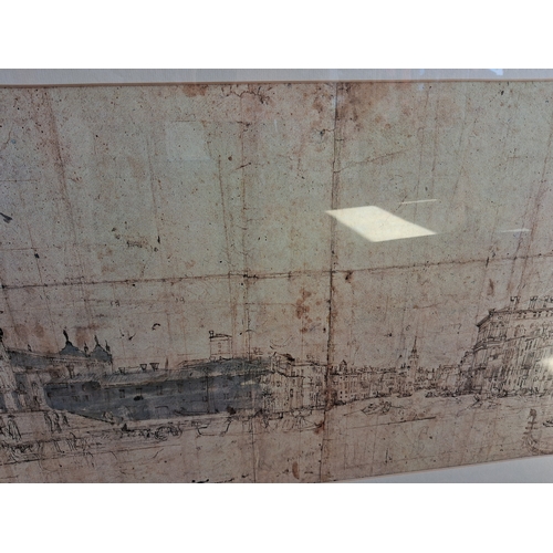 13 - Large print in wooden frame