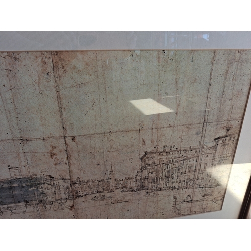 13 - Large print in wooden frame