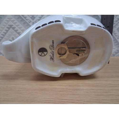 27 - Vintage Porcelain DRUMBO ELEPHANT Piggy Bank by Luigi Colani for Hochst