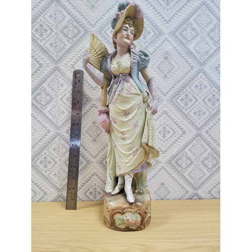 38 - Antique Bisque Figurine of Young Lady