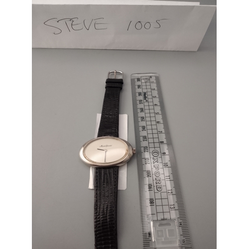 46 - vintage Maurice Guerdat watch, specifically a 1970s model featuring a distinctive oval-shaped case, ... 