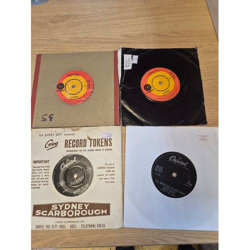 56 - Box of mixed 45s records mainly  Capital