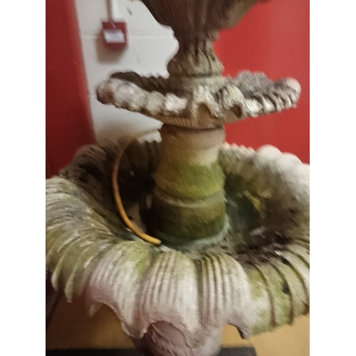 94 - Large Ornate Garden Water Fountain - 3 Tier Water Feature
heavyover 5ft tall