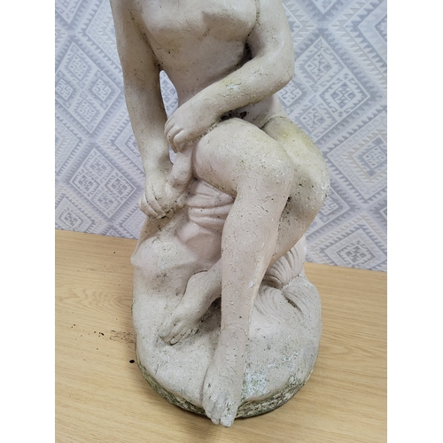 98 - Vintage solid concrete garden statue