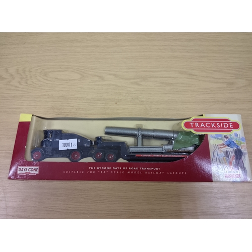 134 - Lledo Trackside DG111002 1:76 Sentinel Ballast with Gun Load LNER & days gone cars