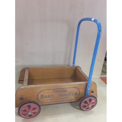 143 - Vintage 1950s Tri-ang Baby Walker Toy
