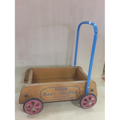 143 - Vintage 1950s Tri-ang Baby Walker Toy