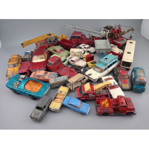 147 - Vintage die-cast model vehicles from manufacturers such as Dinky, Corgi, and Tri-ang