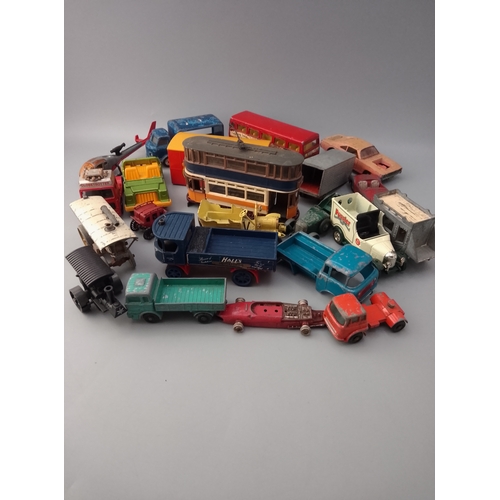 149 - Vintage die-cast toys, primarily consisting of Dinky Toys and Corgi Toys models.