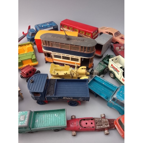 149 - Vintage die-cast toys, primarily consisting of Dinky Toys and Corgi Toys models.