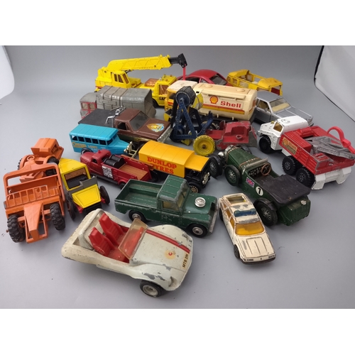 160 - Vintage collection of die-cast metal vehicles, primarily from brands like Matchbox and Corgi, dating... 