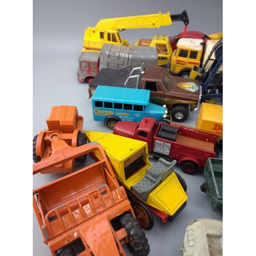 160 - Vintage collection of die-cast metal vehicles, primarily from brands like Matchbox and Corgi, dating... 