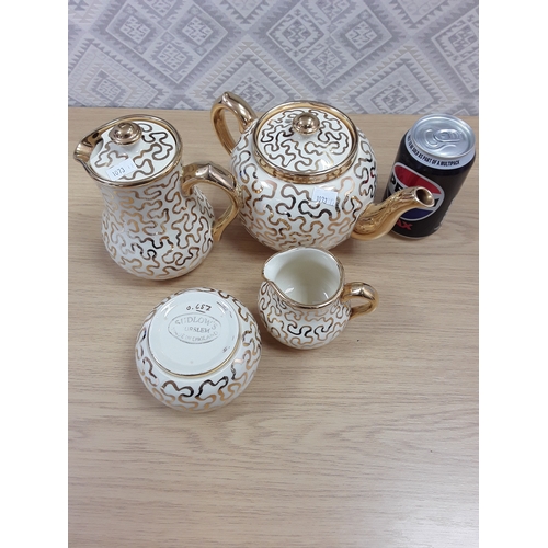 44A - Sudlow Burslem tea/coffee pots and cream and sugar