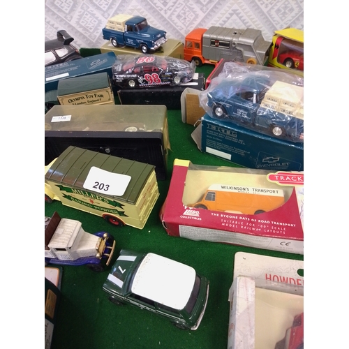 203 - Collectables Corgi and others cars some still mint in plastic.