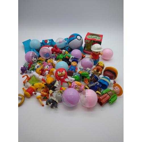 34 - Collection of small toys including Pokémon and Paw Patrol
