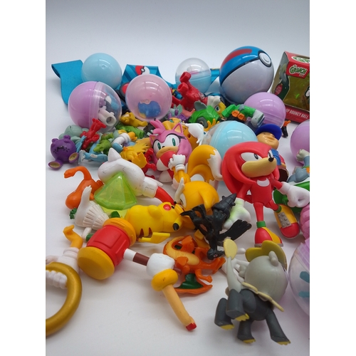 34 - Collection of small toys including Pokémon and Paw Patrol