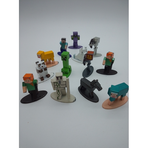 36 - Jada Toys Minecraft Nano Metalfigs die-cast collectible mini figures.
