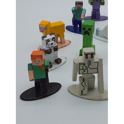 36 - Jada Toys Minecraft Nano Metalfigs die-cast collectible mini figures.