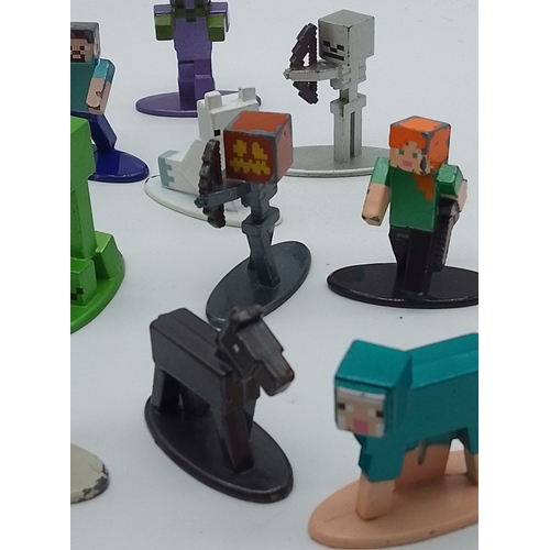 36 - Jada Toys Minecraft Nano Metalfigs die-cast collectible mini figures.