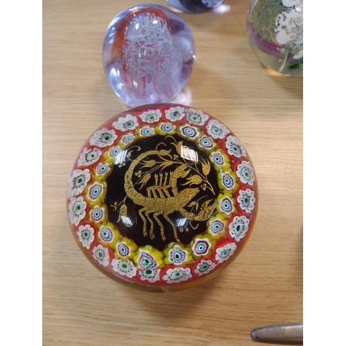 2 Tweedsmuir Glass mini and a vintage Murano Millefiori Zodiac ...