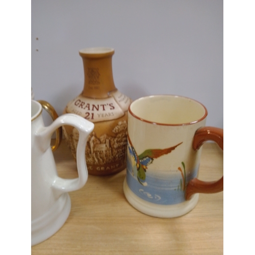 Beer steins jugs and bottles