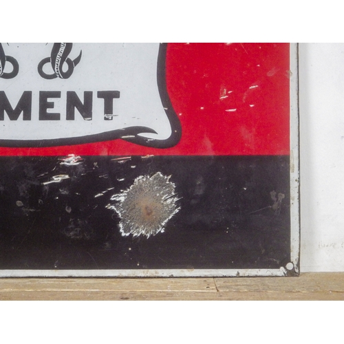 30 - Enamel sign advertising 'Portland Cement'

Dimensions: Width- 46 cm, Height- 61 cm