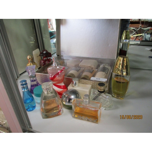 115 - A selection of perfumes and other beauty products