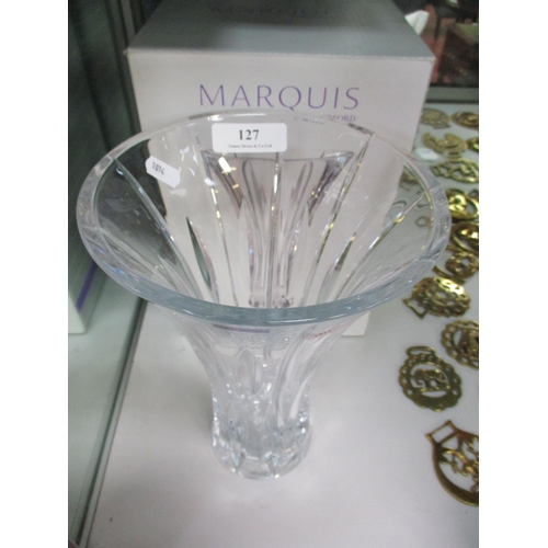 127 - A Waterford crystal vase (boxed)