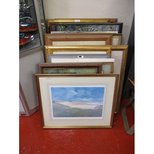 135 - A large and varied accumulation of framed pictures and prints