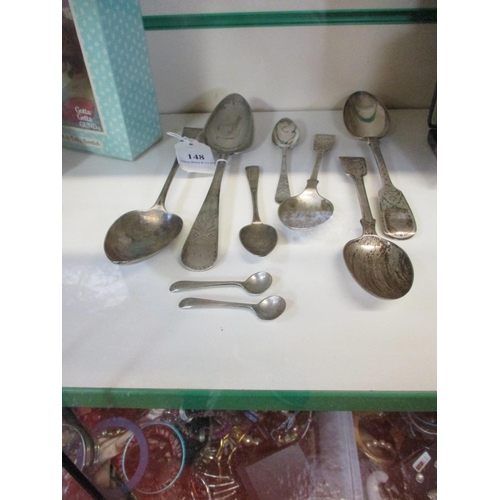 148 - A selection of silver flat ware to include three Jersey silver spoons