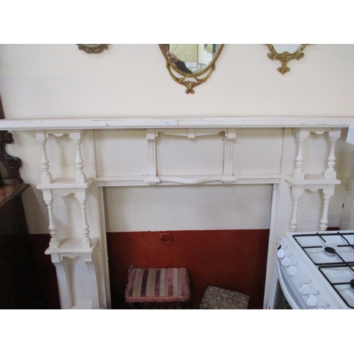 171 - A white finished fire surround