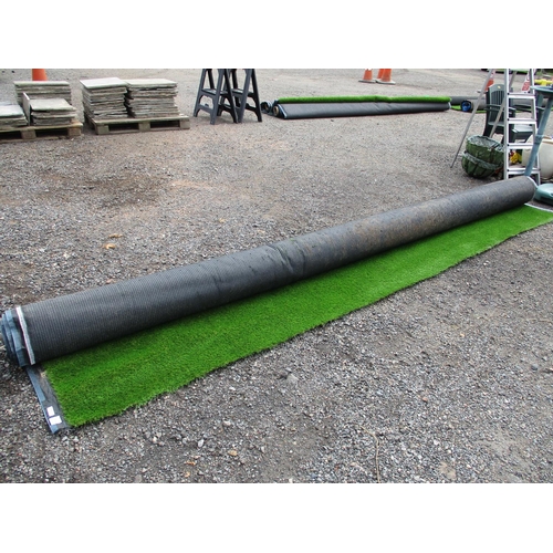 55 - A roll of artificial grass 330cm x 400cm approximate (new)