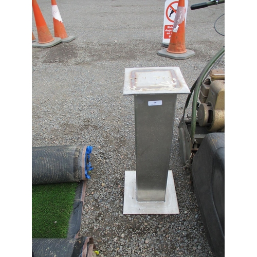 66 - A stainless steel pedestal