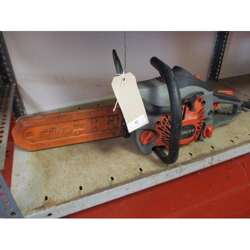 81 - A Hitachi 40EA petrol chainsaw