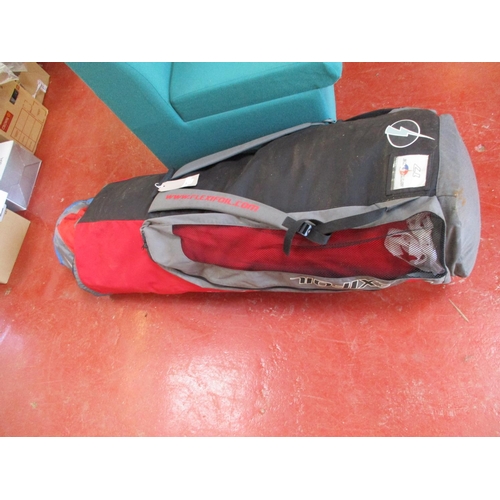 367 - Two kite surfing sails, sets of lines and bar contained within a holdall