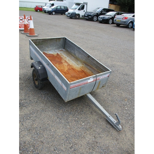 62 - A Caddy 530 galvanised car trailer