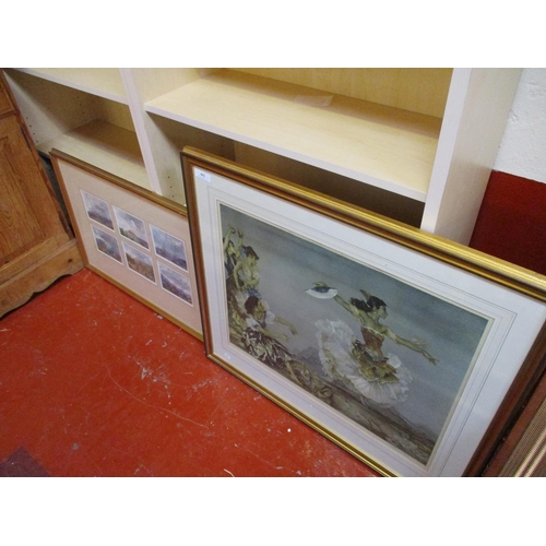 442 - A framed limited edition print by Sir William Russell Flint signed in the mount together with a fram... 