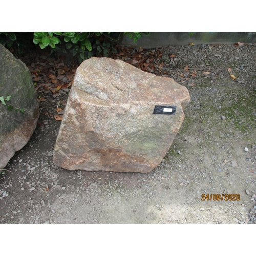 119 - A piece of landscaping/house name granite