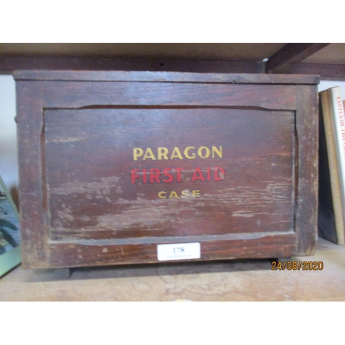 178 - A vintage Paragon first aid case and contents