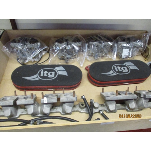 477 - A set of four Dellorto 40 carburettors and accessories - fully reconditioned