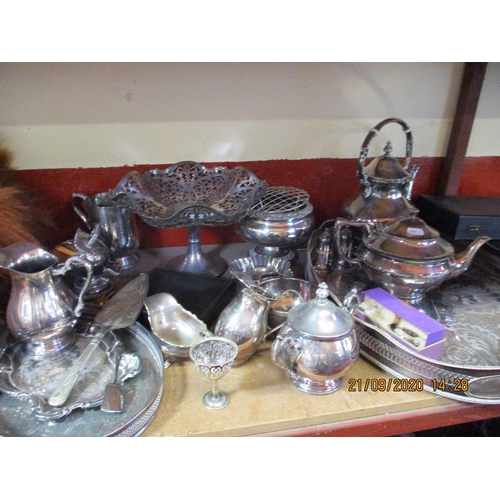 441 - An accumulation of silver plated ware