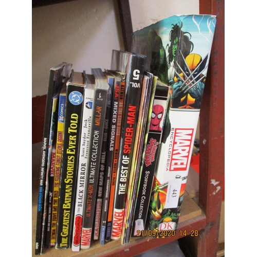 443 - An accumulation of books and pamphlets pertaining to the Marvel characters