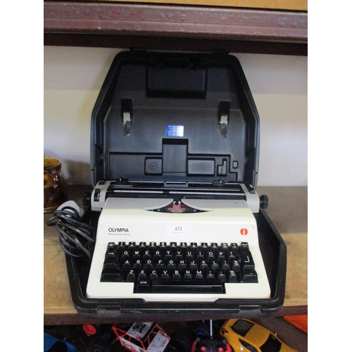 421 - An Olympia electric portable typewriter